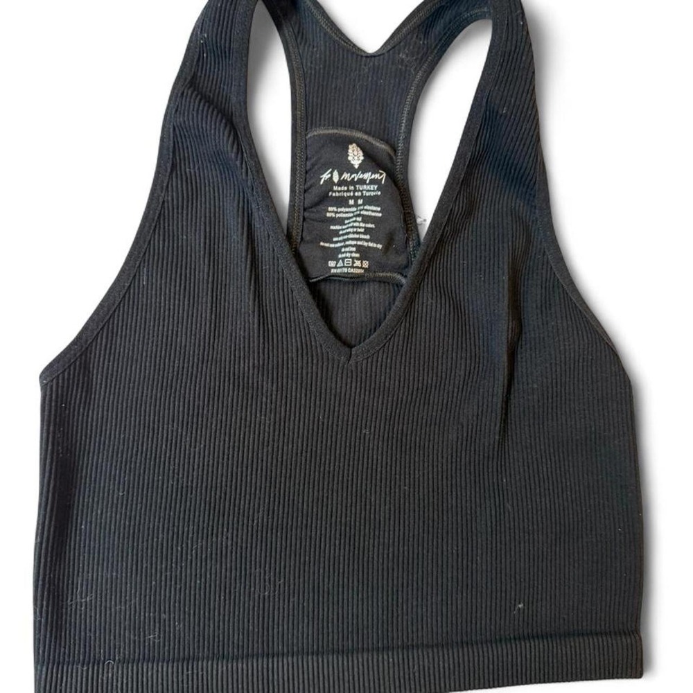 Free People Ribbed Racerback Sports Bra/Bralette
